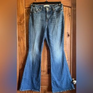 Ella Moss Ladies high rise flare jean. 31 in inseam.